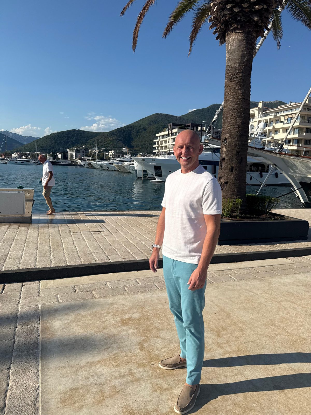 Sam Allcock at Porto Montenegro